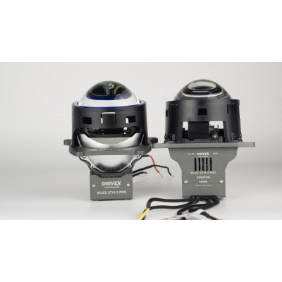 BiLED лінзи автомобільні DriveX BiLED STM-2 PRO  3.0" 50/60W 6000К к-т.