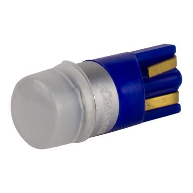 Світлодіоди в габаритні вогні. підсвітку номера та в салон  DriveX T10-201n Blue 10Lm 3030-1 9-36V W5W base-10mm C