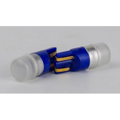 Світлодіоди в габаритні вогні. підсвітку номера та в салон  DriveX T10-201n Blue 10Lm 3030-1 9-36V W5W base-10mm C