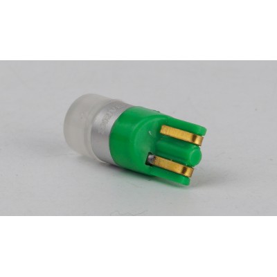 Світлодіоди в габаритні вогні. підсвітку номера та в салон  T10-201n Green 45Lm 3030-1 9-36V W5W base-10mm C