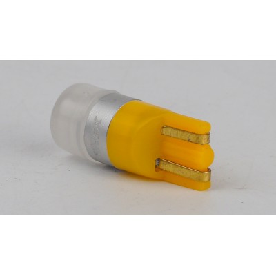 Світлодіоди в габаритні вогні. підсвітку номера та в салон  T10-201n Yellow 15Lm 3030-1 9-36V W5W base-10mm C