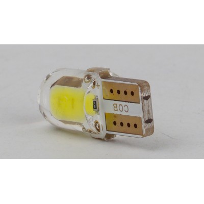 Світлодіоди в габаритні вогні. підсвітку номера та в салон  DriveX T10-218 White 12V 0.3W 25Lm W5W base-10mm C