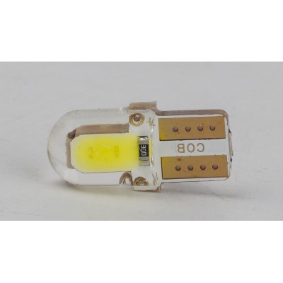 Світлодіоди в габаритні вогні. підсвітку номера та в салон  DriveX T10-218 White 12V 0.3W 25Lm W5W base-10mm C