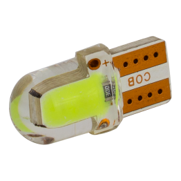 Світлодіоди в габаритні вогні. підсвітку номера та в салон  DriveX T10-218 Green 12V 0.3W 35Lm W5W base-10mm C