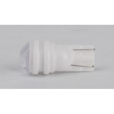 Світлодіоди в габаритні вогні. підсвітку номера та в салон  DriveX T10-219 White 12V 0.5W 30Lm W5W base-10mm C