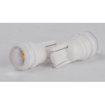 Світлодіоди в габаритні вогні. підсвітку номера та в салон  DriveX T10-219 White 12V 0.5W 30Lm W5W base-10mm C