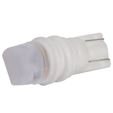 Світлодіоди в габаритні вогні. підсвітку номера та в салон  DriveX  T10-220 White 12V 0.5W 30Lm W5W base-10mm C