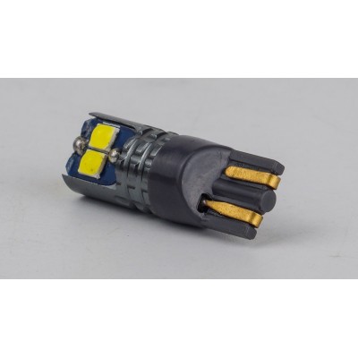 Світлодіоди в габаритні вогні. підсвітку номера та в салон  DriveX T10-228 White 12-24V 1.7W 170Lm W5W base-10mm B
