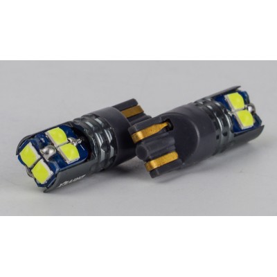 Світлодіоди в габаритні вогні. підсвітку номера та в салон  DriveX T10-228 Green 12-24V 1.7W 220Lm W5W base-10mm B