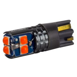 Світлодіоди в габаритні вогні. підсвітку номера та в салон  DriveX T10-228 Red 12-24V 1.7W 15Lm W5W base-10mm B