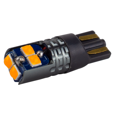 Світлодіоди в габаритні вогні. підсвітку номера та в салон  DriveX T10-228 Yellow 12-24V 1.7W 75Lm W5W base-10mm B