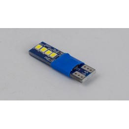 Світлодіоди в габаритні вогні. підсвітку номера та в салон  DriveX T10-230 White 12V 0.6W 30Lm W5W base-10mm C