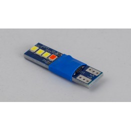 Світлодіоди в габаритні вогні. підсвітку номера та в салон  DriveX T10-230 Red 12V 0.6W 30Lm W5W base-10mm C