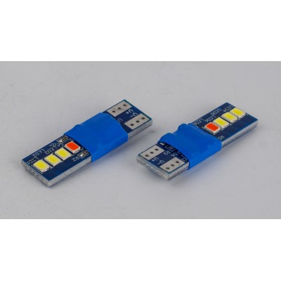 Світлодіоди в габаритні вогні. підсвітку номера та в салон  DriveX T10-230 Red 12V 0.6W 30Lm W5W base-10mm C