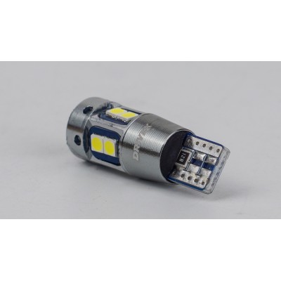 Світлодіоди в габаритні вогні. підсвітку номера та в салон  DriveX  T10-236 12-28V 2.2W 170Lm W5W base-10mm C