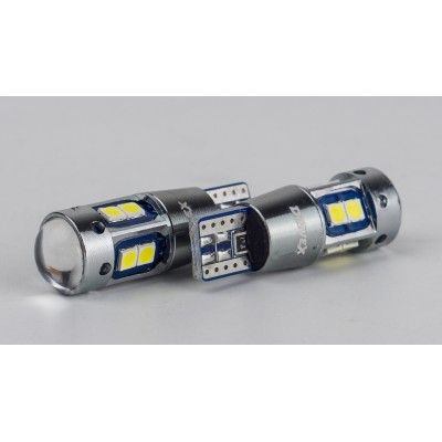 Світлодіоди в габаритні вогні. підсвітку номера та в салон  DriveX  T10-236 12-28V 2.2W 170Lm W5W base-10mm C
