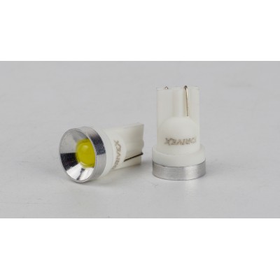 Світлодіоди в габаритні вогні. підсвітку номера та в салон  DriveX T10-245 12V 0.5W 40Lm W5W base-10mm B