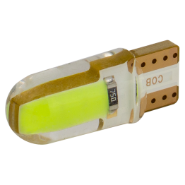 Світлодіоди в габаритні вогні. підсвітку номера та в салон  DriveX T10-035 Green COB 0.8W 60Lm 12V W5W base-10mm C