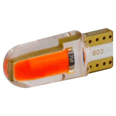 Світлодіоди в габаритні вогні. підсвітку номера та в салон  DriveX T10-035 Red COB 0.8W 5Lm 12V W5W base-10mm C