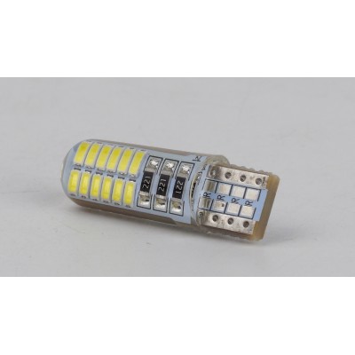 Світлодіоди в габаритні вогні. підсвітку номера та в салон  DriveX T10-065 1.3W 60Lm 12V Silicon W5W base-10mm C