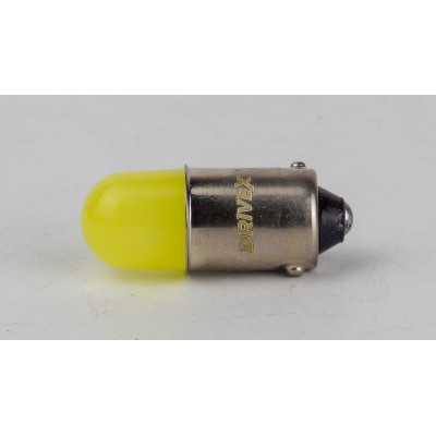 Світлодіоди в габаритні вогні. підсвітку номера та в салон  DriveX T8-205 12V 0.6W 30Lm BA9S/T4W d-9mm C