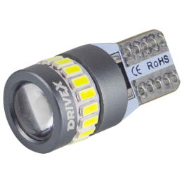 Світлодіоди в габаритні вогні. підсвітку номера та в салон  DriveX T10-260 12-16V 1.8W 145Lm W5W base-10mm B