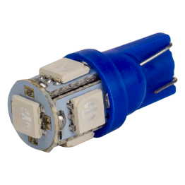 Світлодіоди в габаритні вогні. підсвітку номера та в салон  DriveX T10-265 Blue 12V 0.7W 10Lm W5W base-10mm C