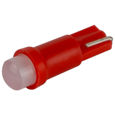 Світлодіоди в габаритні вогні. підсвітку номера та в салон  DriveX T5-205 Red 12V 0.2W 1Lm BA7S/W1.2W d-5mm C