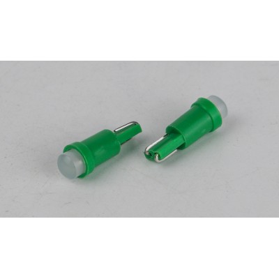 Світлодіоди в габаритні вогні. підсвітку номера та в салон  DriveX T5-205 Green 24V 0.2W 7Lm BA7S/W1.2W d-5mm C