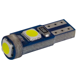 Світлодіоди в габаритні вогні. підсвітку номера та в салон  T5-203 12V 0.5W 15Lm BA7S/W1.2W d-5mm C