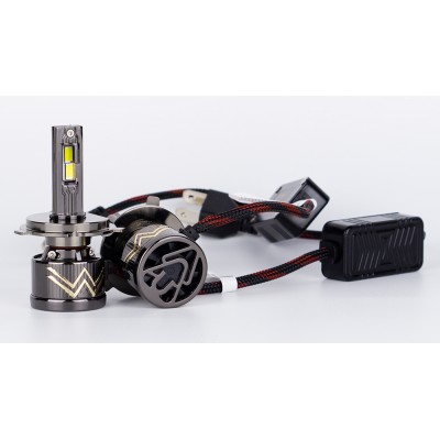 LED лампи автомобільні DriveX AL-09 H4 H/L 6000K LED 65W CAN 12V LED лампи автомобільні DriveX AL-09 H4 H/L 6000K LED 65W CAN 12V