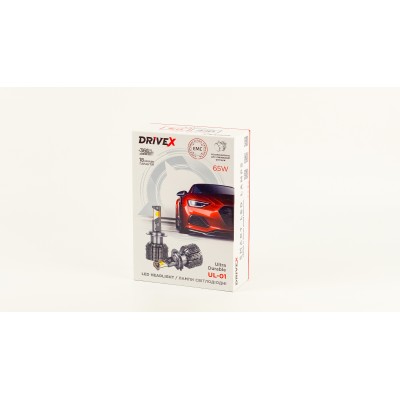 LED лампи автомобільні DriveX UL-01 DELUX HB3(9005) 5.5K 65W CAN