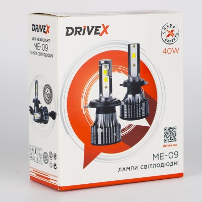 LED лампи автомобільні DriveX ME-09 H7 40W 9-32V 5500K LED