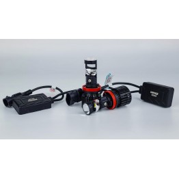 LED лампи автомобільні з лінзою DriveX LE-07 H11 6000K 55W 9-32V