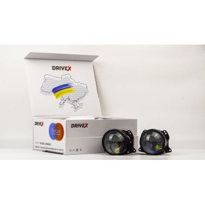 BiLED модуль основного світла DriveX BiLED Amateru DLX 3.0" 65/75W 5500К Dual chip - Laser
