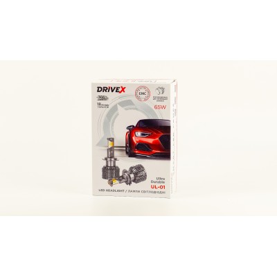 LED лампи автомобільні DriveX UL-01 HB4(9006) 5.5K 65W CAN