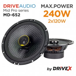 Автомобільна акустична система DriveX MD-652 6.5" 120W 4Om