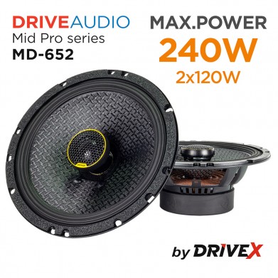 Автомобільна акустична система DriveX MD-652 6.5" 120W 4Om Автомобільна акустична система DriveX MD-652 6.5" 120W 4Om